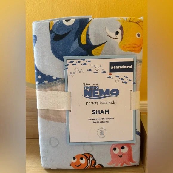 New! Pottery Barn Kids Finding Nemo Sham - Picture 1 of 4